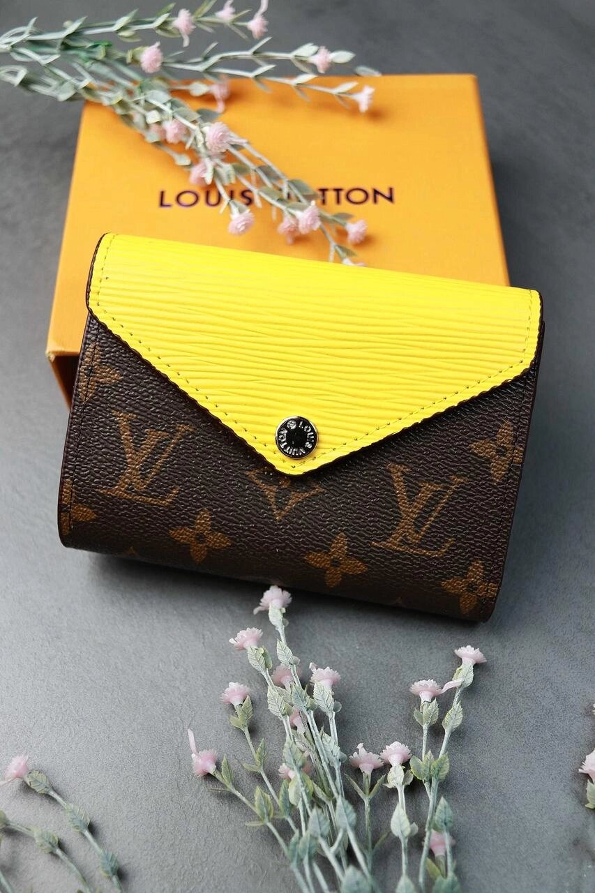 NEW 2023 Гаманець Louis Vuitton Луї Віттон LUX якість жовтий колір від компанії Premium - фото 1