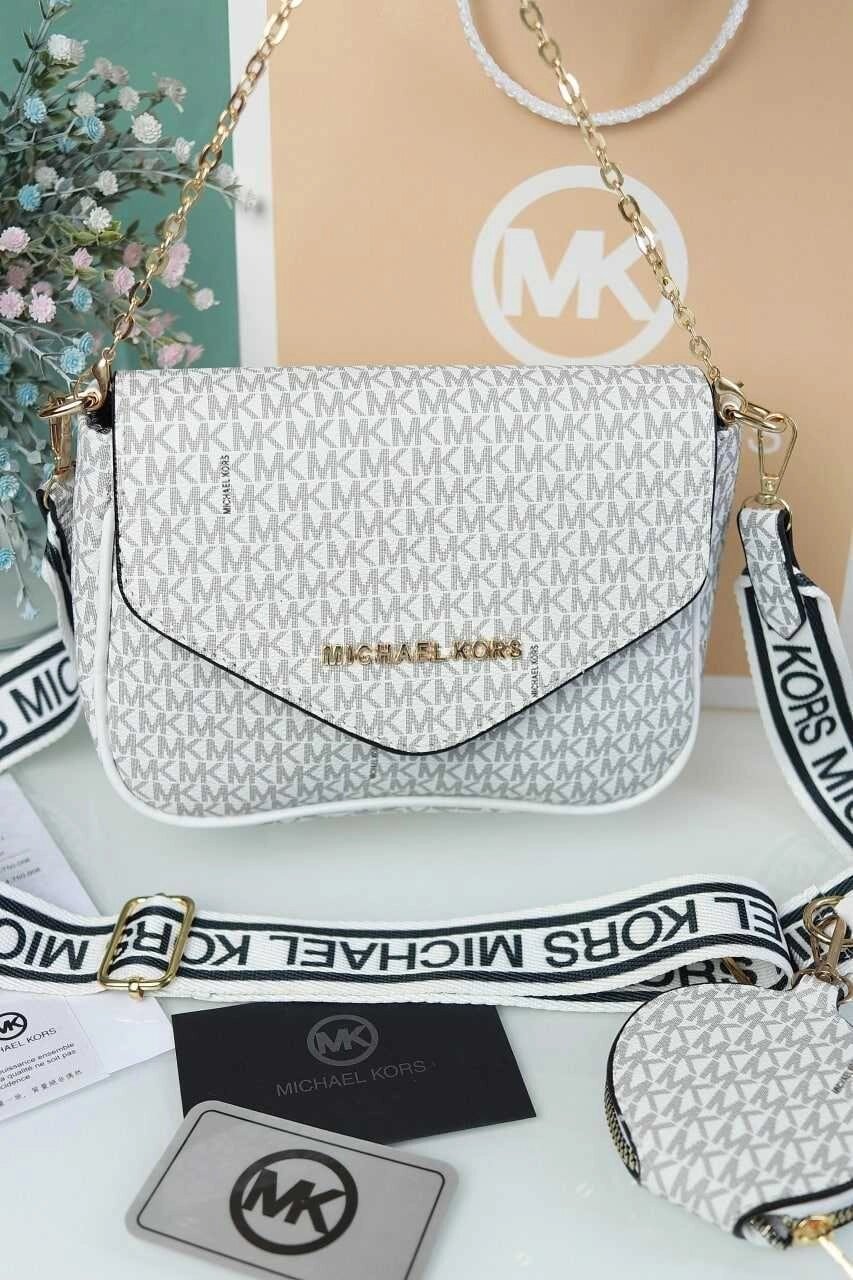 NEW 2023 Michael Kors Мішель Корс жіноча сумка білий колір 2 в 1 від компанії Premium - фото 1