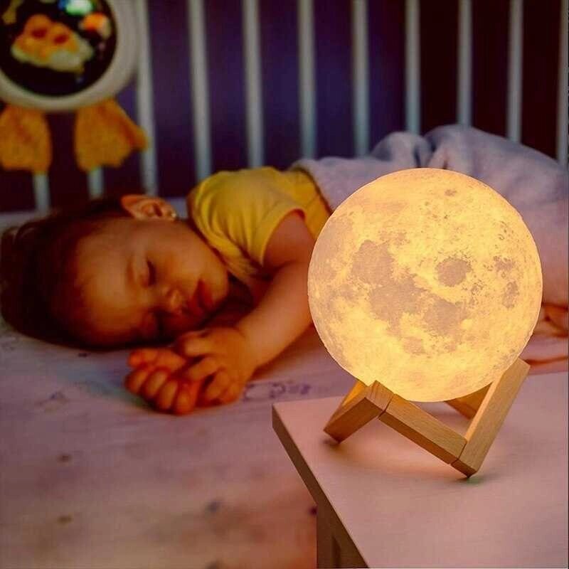 Нічник Лампа Місяць 3D Moon Lamp на сенсорному керуванні Ночник луна від компанії Premium - фото 1