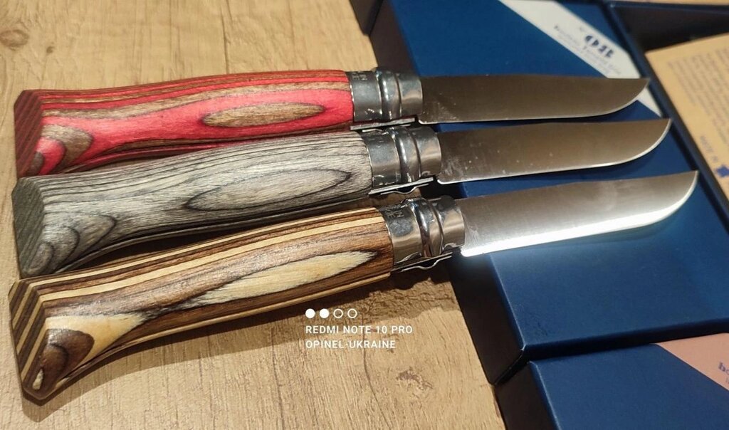 Ніж Opinel 8 Inox Laminated 08 002390 002389 002388 подарунковий лімітка від компанії Premium - фото 1