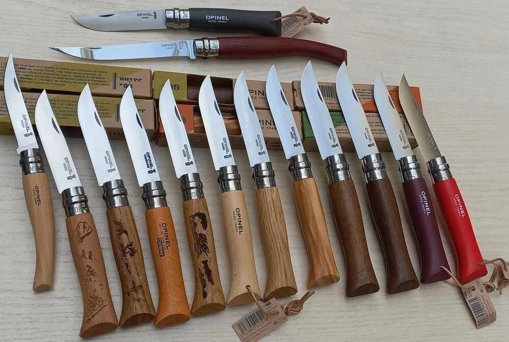 НІЖ OPINEL Inox 09 Франція ручка бук цінні породи карбон неірж від компанії Premium - фото 1