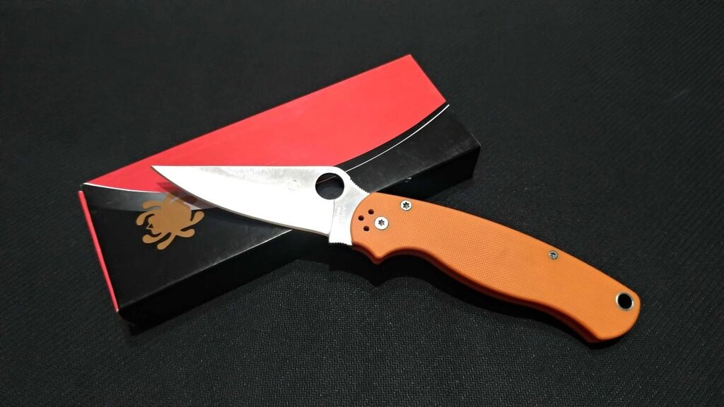 Ніж складаний Spyderco Orange 210 мм від компанії Premium - фото 1