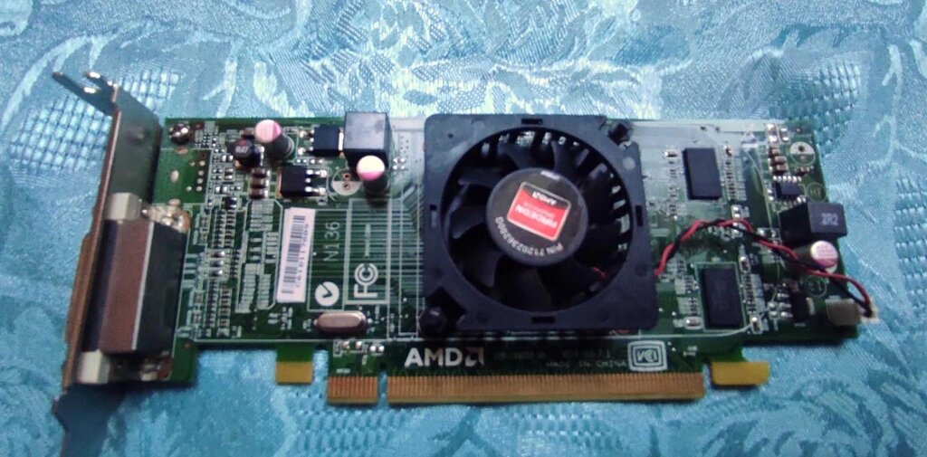 Низькопрофільна відеокарта AMD Radeon HD6350 – 512 MB (НОВА) від компанії Premium - фото 1