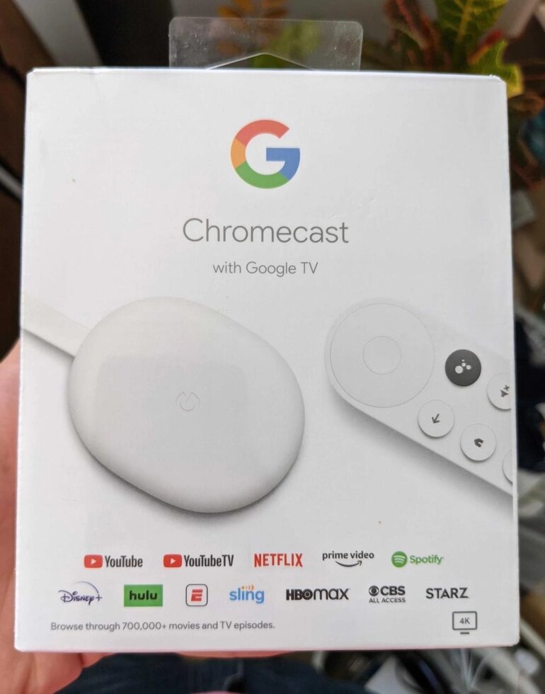 Нова приставка Google Chromecast 4K with Google TV (GA01919-US) від компанії Premium - фото 1