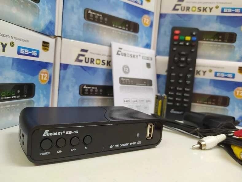 НОВИЙ приставка Т2 приймач ресивер EuroSky ES-16 YouTube IPTV MeGoGo від компанії Premium - фото 1