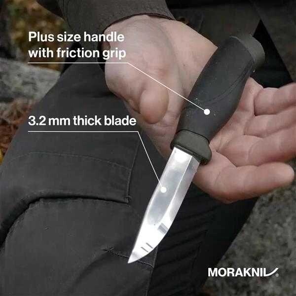 Нож MORAKNIV COMPANION HEAVYDUTY (S)/MG (C) mora карбон/нержавейка 3.2мм від компанії Premium - фото 1