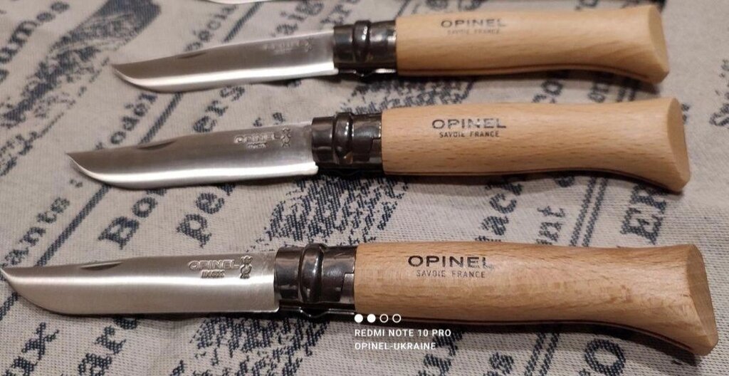 Opinel Inox 8 123080 кухонний ніж неіржавка Франція складаний бук хіт від компанії Premium - фото 1