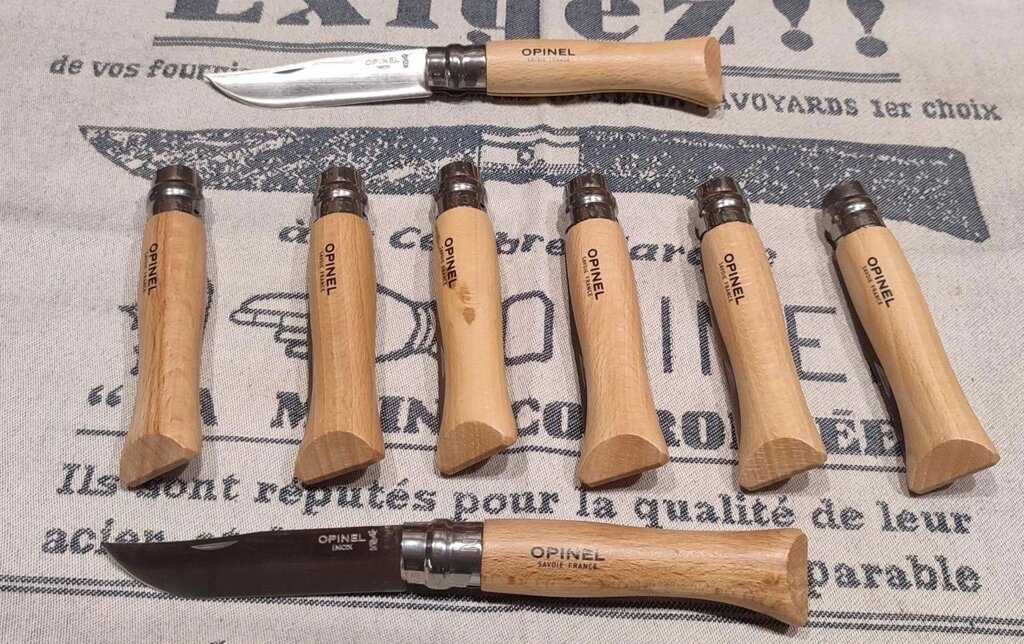 Opinel Inox 9 Франція кухонний гострий ніж сталь неіржавка ручка бук від компанії Premium - фото 1