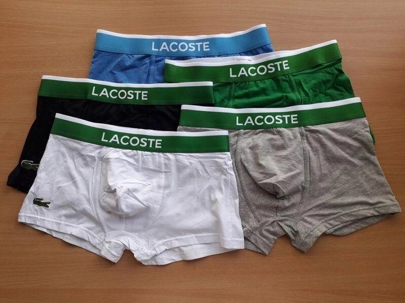 ОПТ LACOSTE чоловічі труси/боксери, бавовна, M/L/XL/XXL Чоловіча білизна від компанії Premium - фото 1