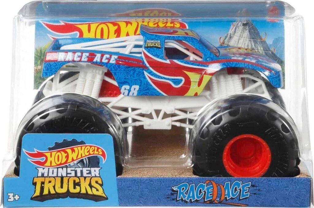 ОРИГІНАЛ! Хот Вілс Монстер трак Hot Wheels Monster Truck Race Ace 1:24 від компанії Premium - фото 1