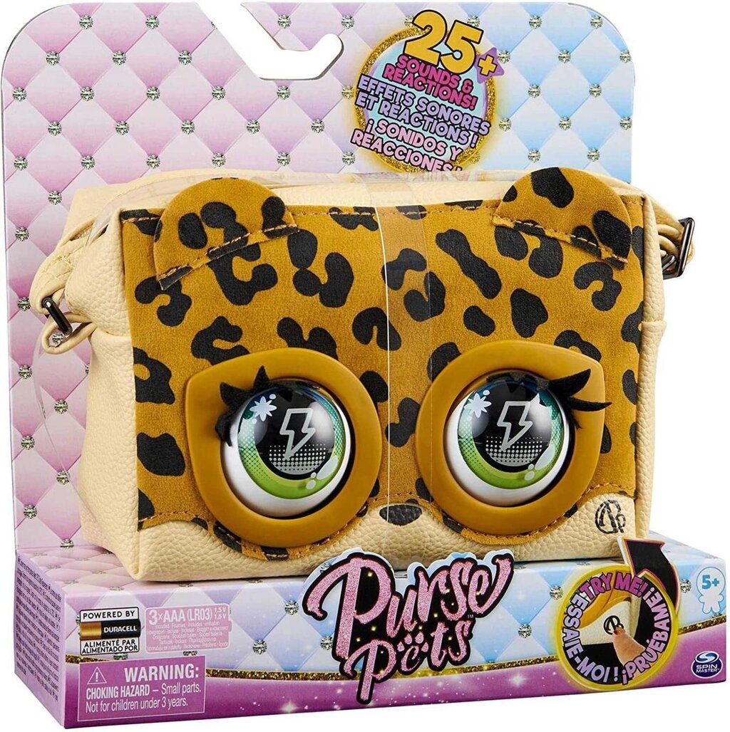 ОРИГІНАЛ! Інтерактивна сумочка Purse Pets леопард Leoluxe Leopard від компанії Premium - фото 1