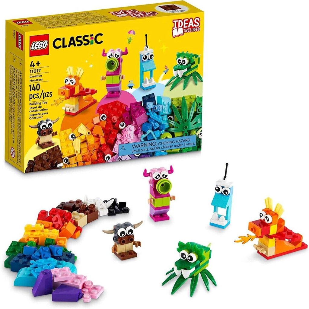 Оригінал Конструктор LEGO Classic Creative Monsters 11017 Лего класік від компанії Premium - фото 1