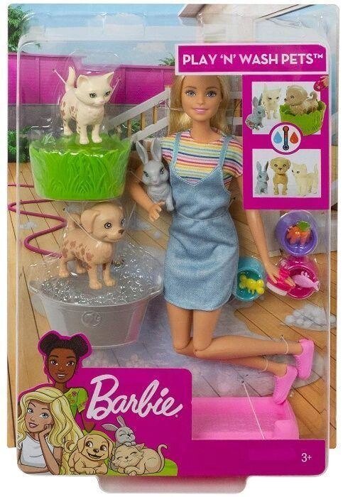 ОРИГІНАЛ! Лялька Барбі Купай та грай Barbie змінює колір Play 'N' Wash від компанії Premium - фото 1