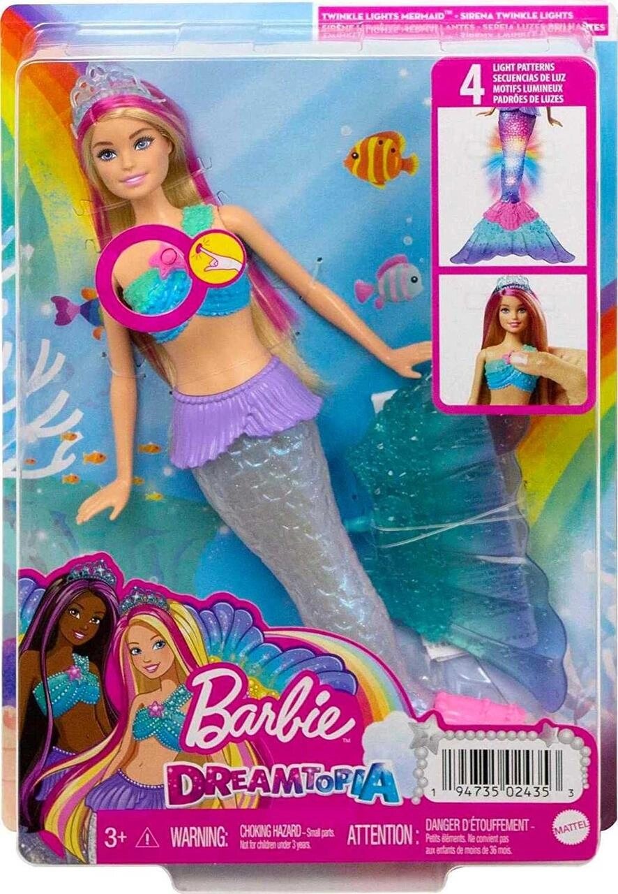 ОРИГІНАЛ! Лялька Барбі Русалка з Світловими ефектами Barbie від компанії Premium - фото 1