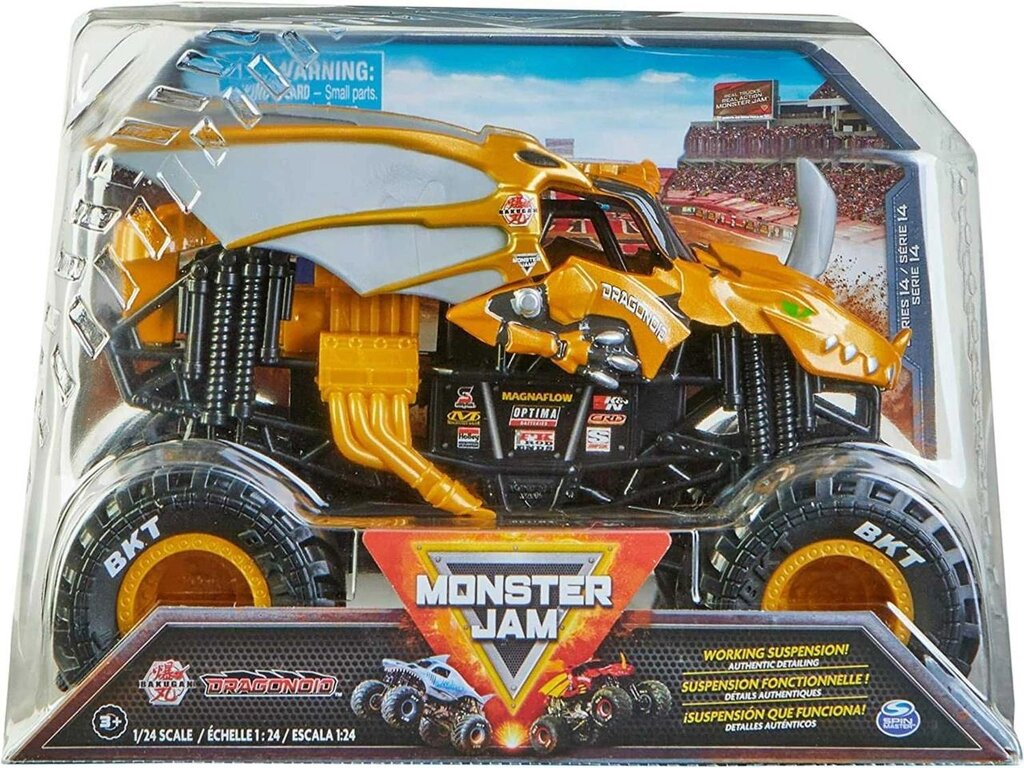 Оригінал Monster Jam Dragonoid. Монстр-трак Бакуган Драгоноїд 1:24 від компанії Premium - фото 1