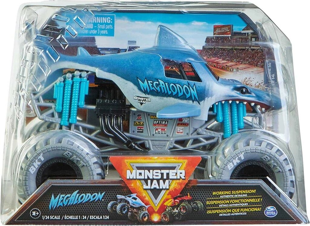 Оригінал Monster Jam Megalodon. Монстр-трак Акула Мегалодон від компанії Premium - фото 1