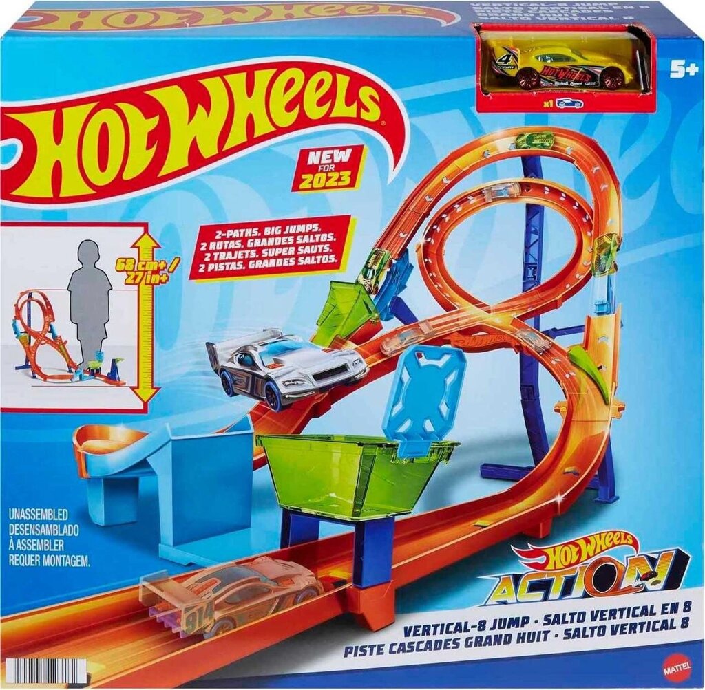 ОРИГІНАЛ! Трек Хот Вілс Вертикальна вісімка Hot Wheels Track Figure від компанії Premium - фото 1