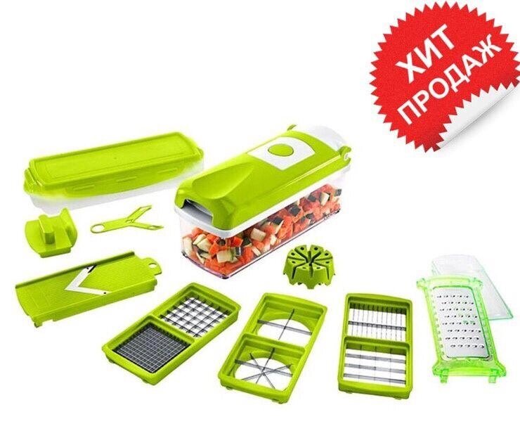 Овочерізка 12 в 1 Nicer Dicer Plus тертка / подрібнювач найсер дайсер від компанії Premium - фото 1