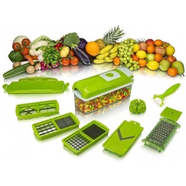 Овочерізка шатківниця 10в1 Nicer Dicer Plus для подрібнення продуктів від компанії Premium - фото 1