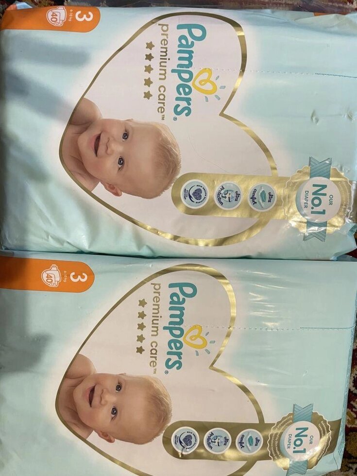 Pampers premium care 3, 40 ПК, підгузки тато Люди від компанії Premium - фото 1