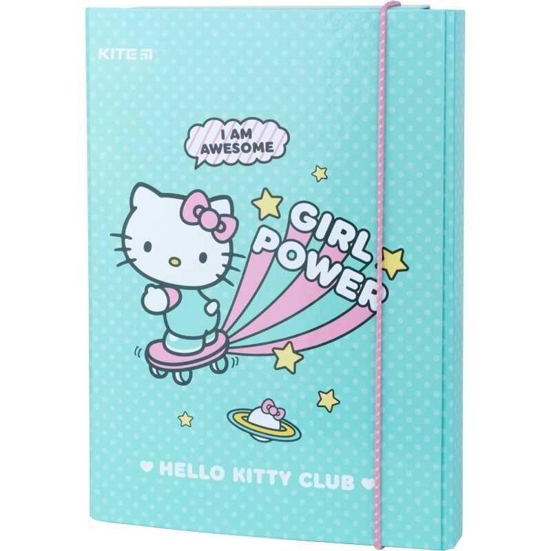 Папка для зошитів на гумці Kite Hello Kitty HK22-210, картон від компанії Premium - фото 1