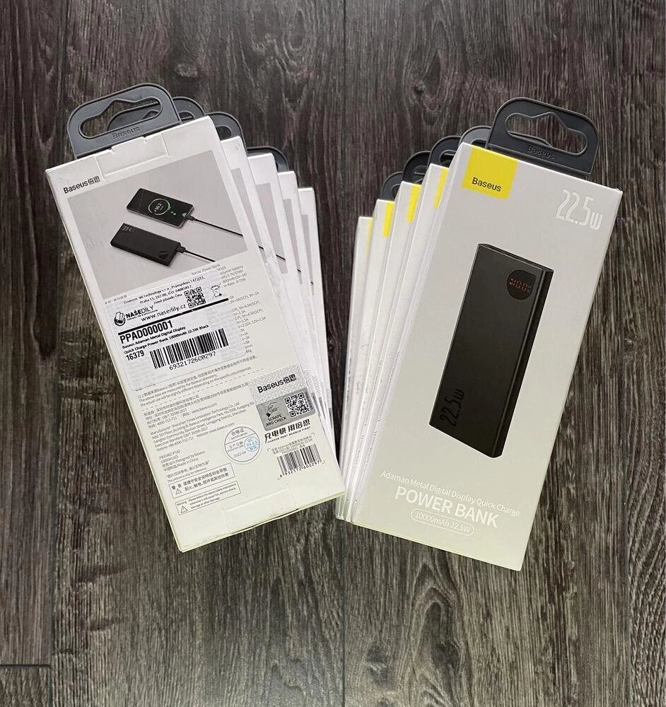 Павербанк Baseus Power Bank 10000mAh Adaman Metal 22.5W QC3.0 PD від компанії Premium - фото 1