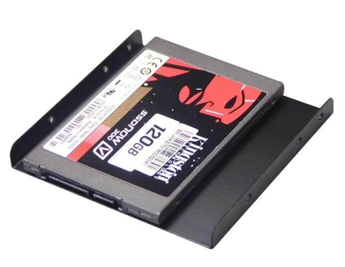 Перехідник адаптер салазки з 2.5 HDD/SSD у 3.5 кріплення диска від компанії Premium - фото 1