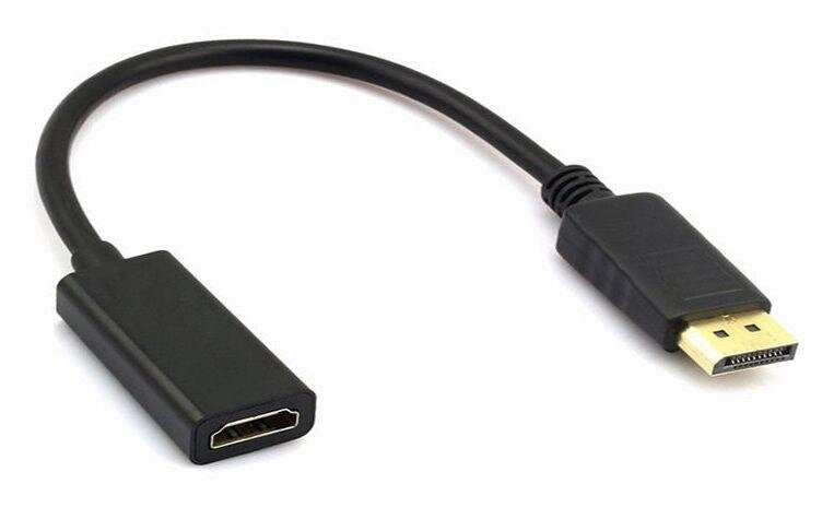 Перехідник DisplayPort (DP) — gt, HDMI + аудіо, активний адаптер конвертер від компанії Premium - фото 1