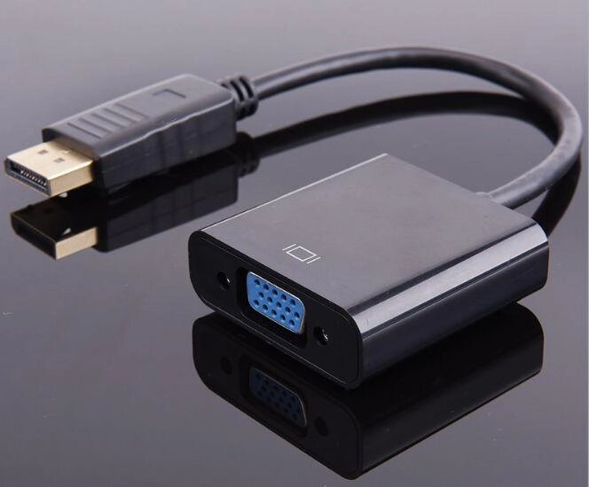 Перехідник DisplayPort —&gt, VGA-перетворювач DP-&gt, VGA/Адаптер, кабель від компанії Premium - фото 1