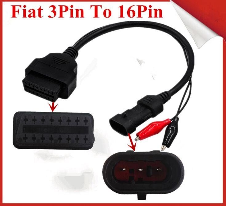 Перехідник для сканера 3 Pin — &gt, OBD 2 для chery, fiat, Lancia, Amulet від компанії Premium - фото 1