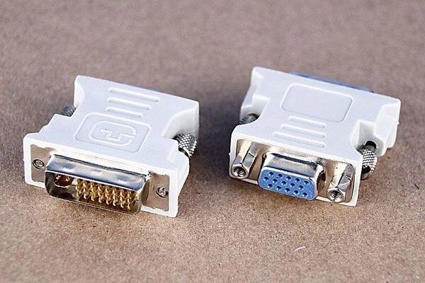 Перехідник DVI-I 24+5pin to VGA 15pin ДВІ-ВГА цифровий аналоговий від компанії Premium - фото 1