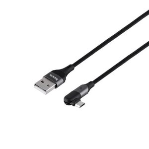 Кабель USB Hoco U100 Orbit USB Micro USB Чорний