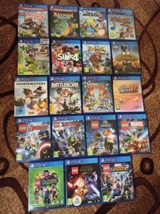 Ігри для дітей SonyPs4 Lego. Rayman. Minecraft. Fifa. LittleBig. Mortal