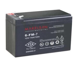 Акумуляторна батарея AGM MAKELSAN 6-FM-7, 12V 7Ah