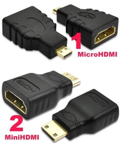 Перехідник із micro АБО MINI hdmi на ХДМІ microHDMI/miniHDMI