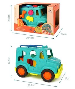 Набір сортер вантажівка машинка сафарі Баттат Battat B. toys BX2024Z