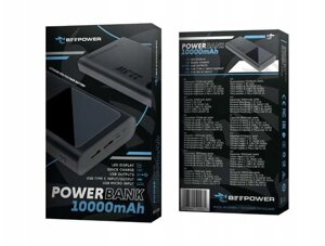 Powerbank повербанк BeePower 10000 мАг чорний