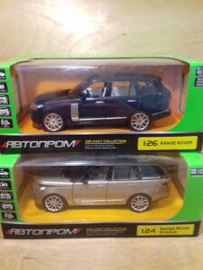 Модель машинки Range Rover Метал Світло-звук інерція 1:24 2 кольори