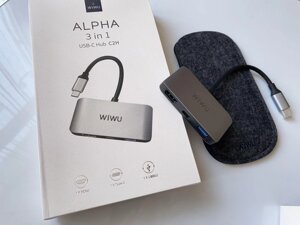 Перехідник на MacBook Pro/Air – USB-хаб ноутбука WIWU: USB Type-C/HDMI