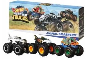 Набір машинок 3 шт Гот Вілс МонстрТрак 1:64 Hot Wheels Monster Trucks