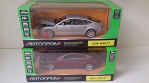 Модель Audi A7 Sportback 1:24 метал, світло, звук машинки Аудіо