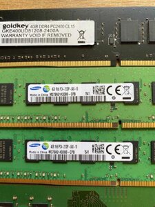 Оперативна пам'ять DDR4 4Gb 2133MHz – 2666MHz нова OEM