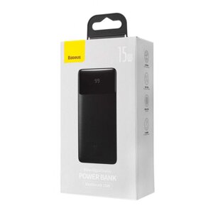 Power Bank Baseus Bipow Digital Display 15W 30000mAh Чорна