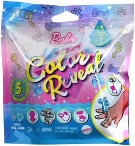 Barbie Color Reveal Pets Барбі Улюбленець серія Блискучі асорт GTT10