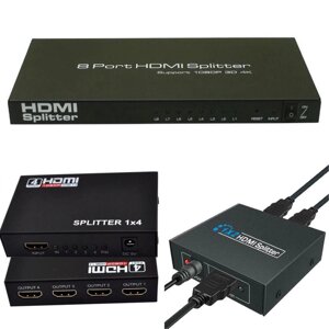 Сплітер розгалужувач Splitter HDMI на 2,4,8 портів