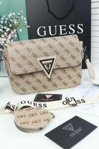 Сумка Guess 2 в 1 на широкому ремені Гесс