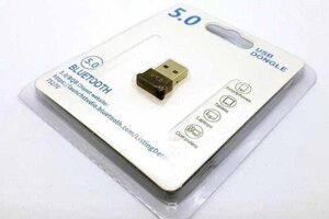 Bluetooth адаптер V5.0 USB чип BQB бездротовий блютуз ЮСБ