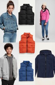 Дитяча куртка ветровка жилетка GAP Old Navy для дівчаток та хлопчиків