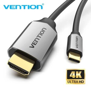 Кабель Type C HDMI 4K-60Hz USB 3.1 Thunderbolt 3 Vention Гарантія!