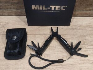 Мультитул Mil-tec Cobra Black small 15406100 (набір ніж пила) складаний